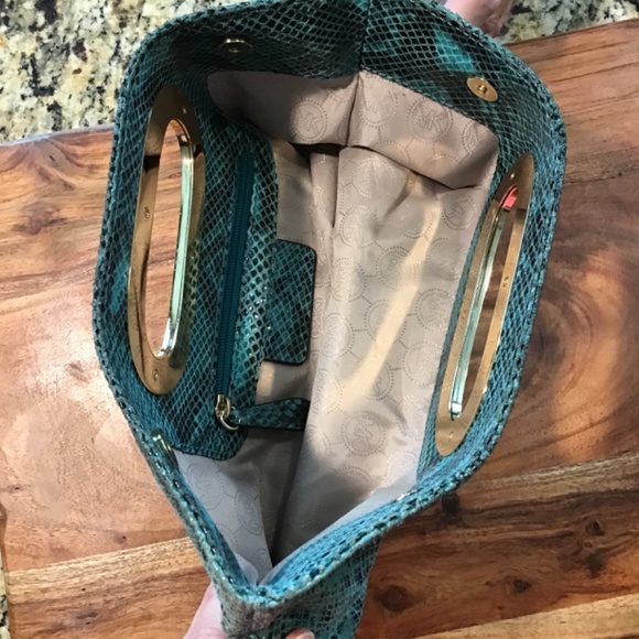 Michael Kors Snakeskin Purse - Picture 4 of 7